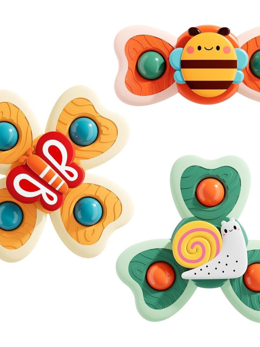 Suction Cup Spinner Airplane Travel Toys for 1 Year Old Boy Girl